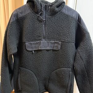 Supreme Black Sherpa Hoodie